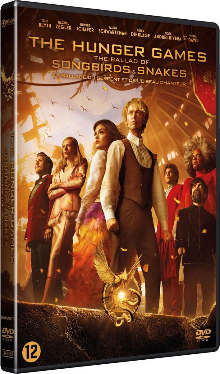 Boîtier DVD de Hunger Games : La Ballade du serpent et de l'oiseau.