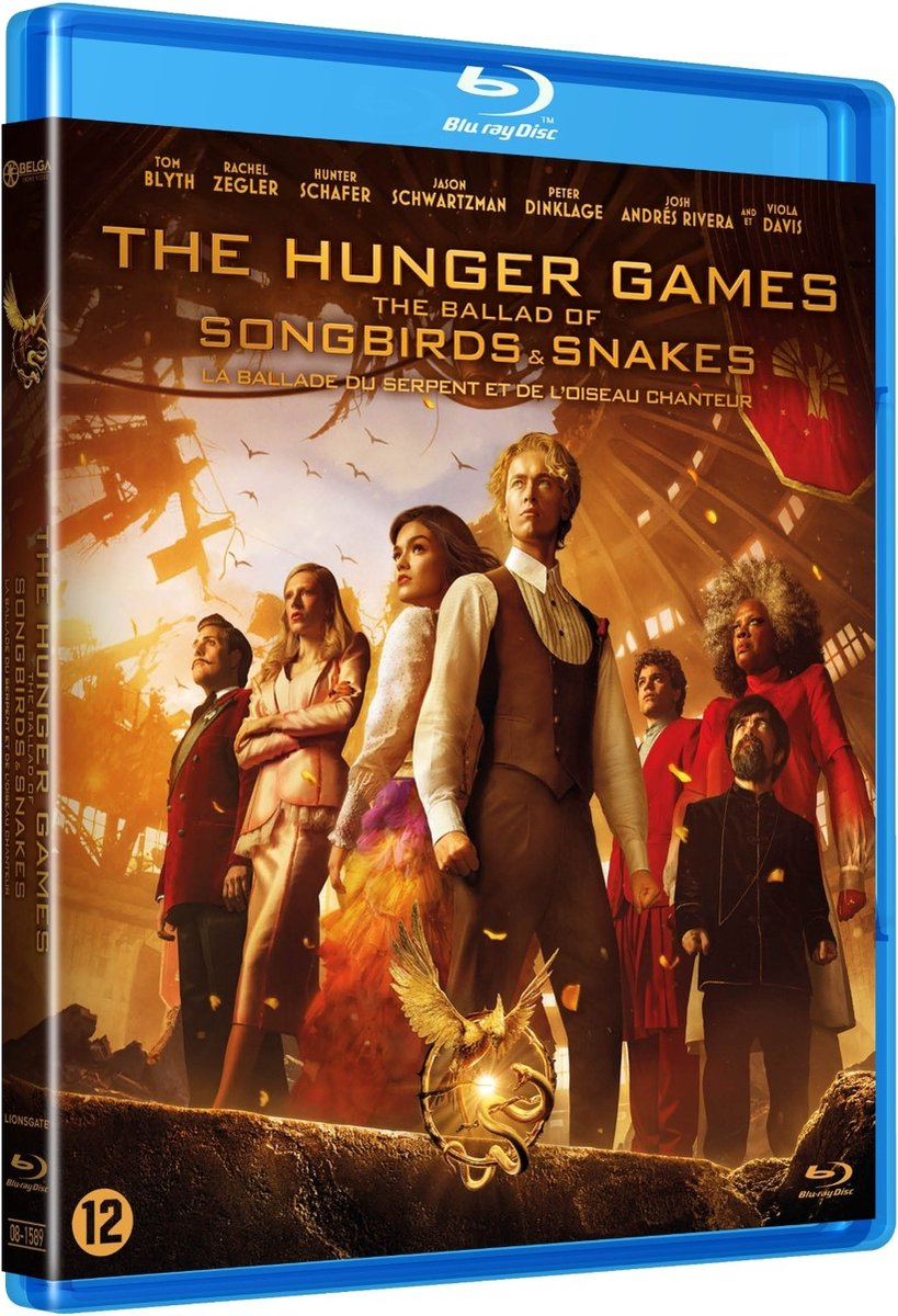 Couverture du film 'Hunger Games : La Ballade du serpent et de l'oiseau chanteur' en Blu-ray.