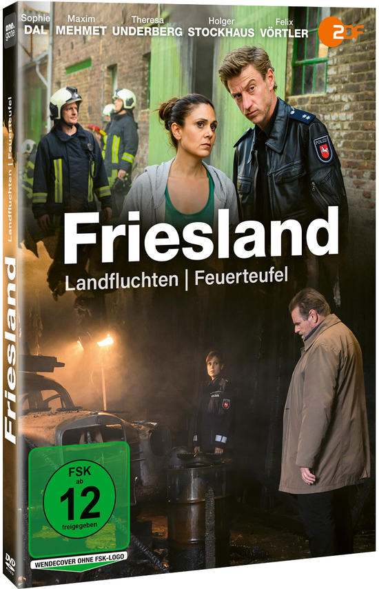 DVD-Box eines Films namens Friesland. Sie zeigt Schauspieler in einer Szene.