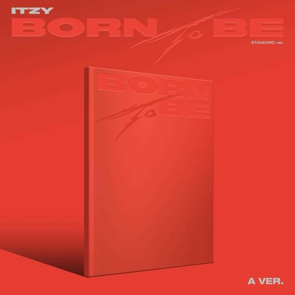 Rotes Albumcover mit dem Titel 'BORN TO BE'. Das Albumcover ist ein roter Hintergrund.