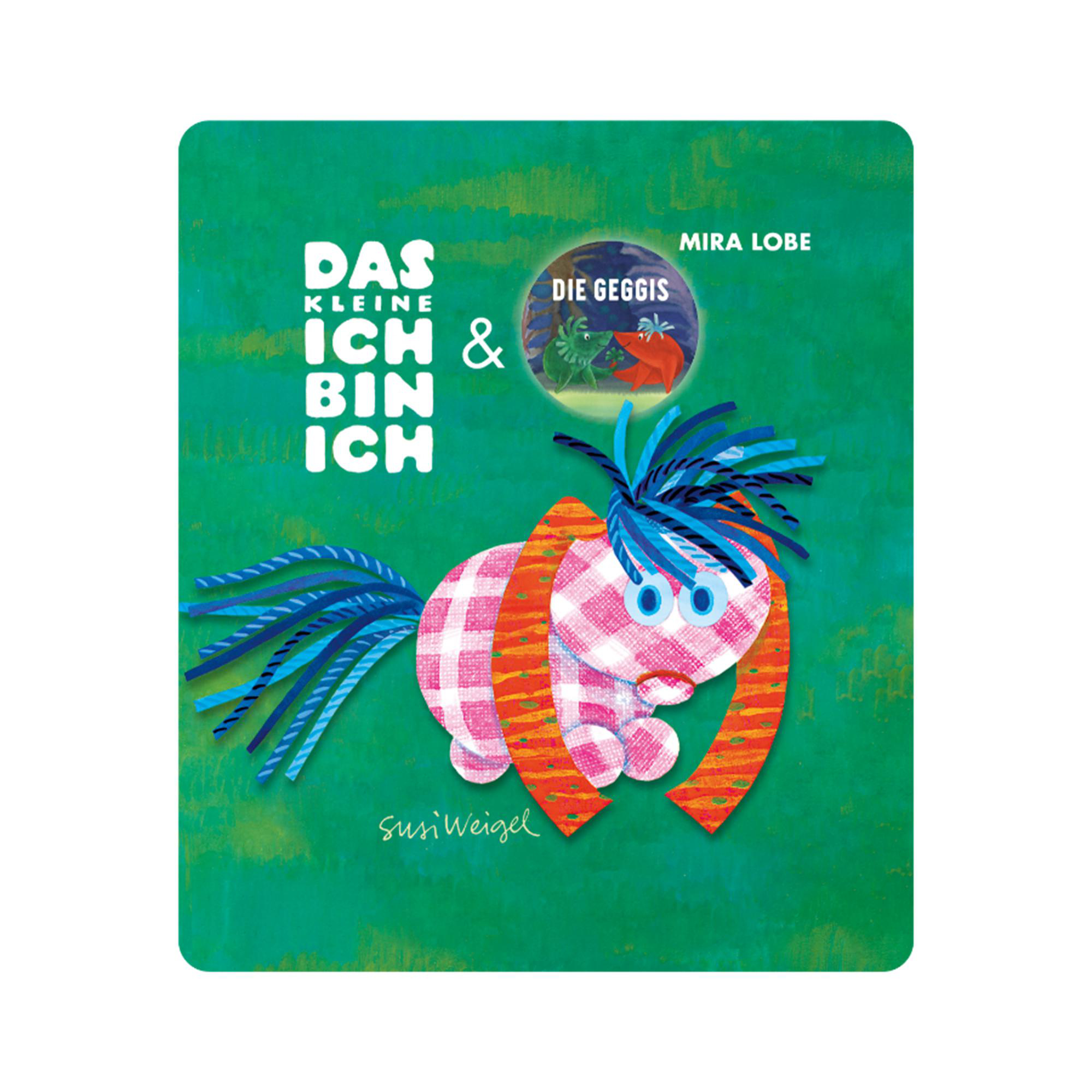 Buntes Buchcover mit einer Cartoon-Figur und dem Titel 'Das kleine ich & ich'.