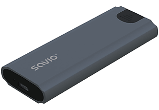 SAVIO Külső M.2 NVMe SSD ház, USB 3.1, szürke (AK-67)