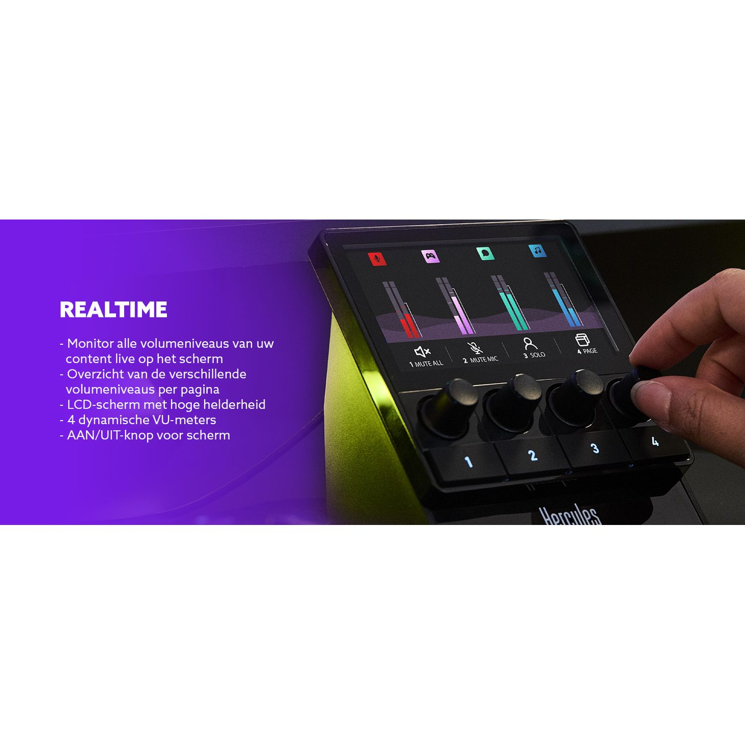 HERCULES DJ-controller Stream 100 Zwart (4780933)