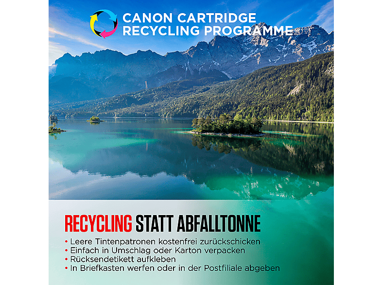 Canon Druckerpatrone PG-545/CL-546 Photo Value Pack Original 2er-Pack Schwarz, Cyan, Magenta, Gelb