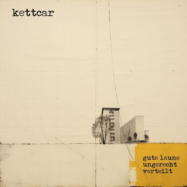 Albumcover mit 'kettcar'-Text und einem Gebäude-Bild auf strukturiertem Hintergrund.