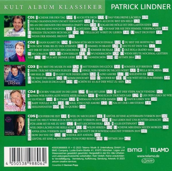 Patrick Lindner - Kult (CD) Klassiker Album 