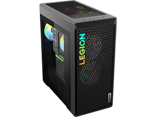 LENOVO Legion T5 26IRB8 - PC de gaming, Intel® Core™ i7, 2 TB SSD, 32 GB RAM, NVIDIA GeForce RTX™ 4070 Ti (12 GB, GDDR6), Storm Grey