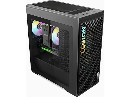 LENOVO Legion T5 26IRB8 - PC per gaming, Intel® Core™ i7, 2 TB SSD, 32 GB RAM, NVIDIA GeForce RTX™ 4070 Ti (12 GB, GDDR6), Storm Grey