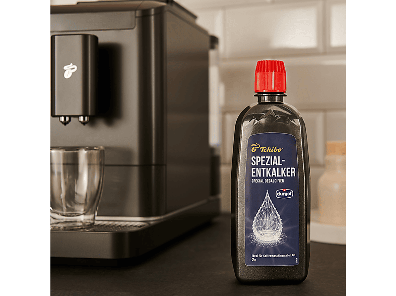 TCHIBO durgol Spezial-Entkalker für Kaffeemaschinen & Vollautomaten, Entkalker Blau
