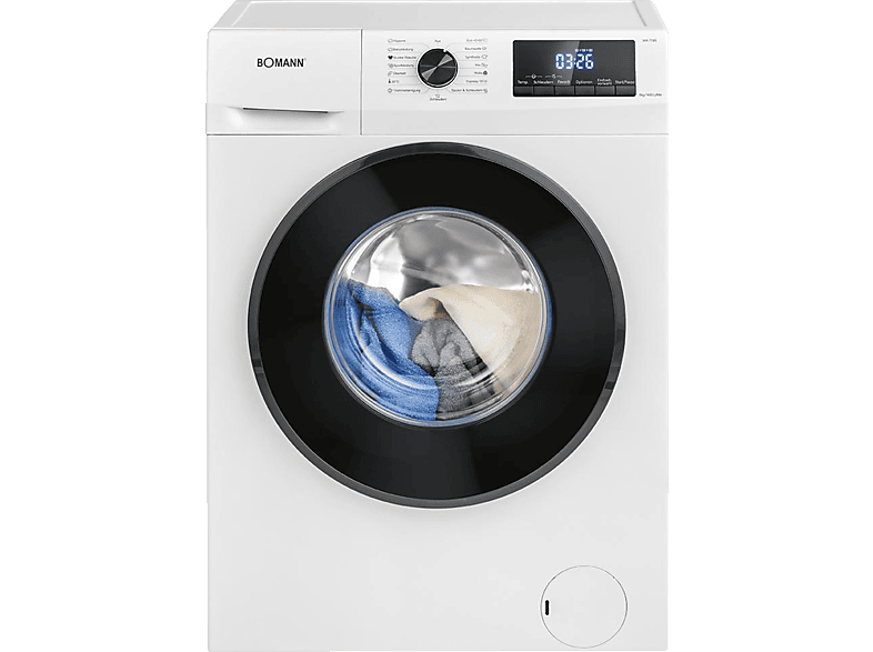 BOMANN WA 7185 W Waschmaschine (8 kg, 1400 U/Min., A)