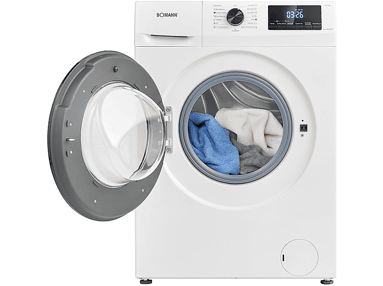 BOMANN WA 7185 W Waschmaschine (8 kg, 1400 U/Min., A)