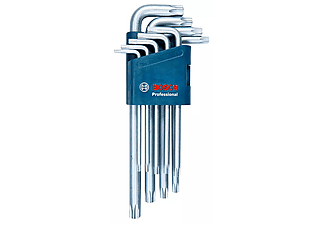 BOSCH PROFESSIONAL Torx imbuszkulcs készlet 9db (1600A01TH4), ezüst