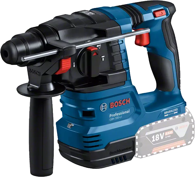 BOSCH PROFESSIONAL GBH 185-LI Akkus fúrókalapács,18V, akkuval és töltővel (1x4,0Ah) kofferben (0611924022), kék