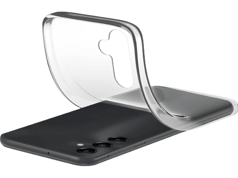 Funda móvil - CellularLine SOFT, Para Samsung Galaxy A15, Goma blanda, Transparente
