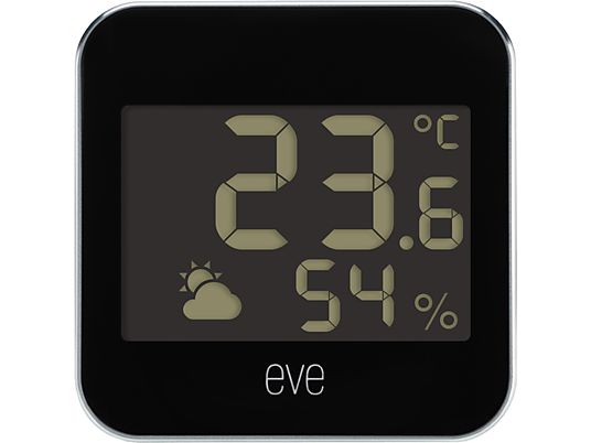 EVE Weather - Station météo intelligente (Noir/Argent)
