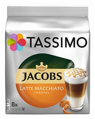 KRAFT FOODS Tassimo Jacobs karamell Macchiato kávékapszula, 8+8 db