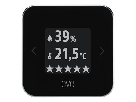 EVE Room - Smarter Luftqualitäts-Monitor (Schwarz/Silber)