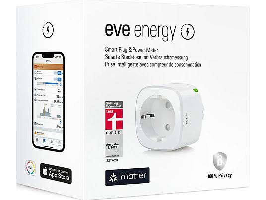 EVE Energy (EU) - Prise intelligente avec notification de consommation (Blanc)