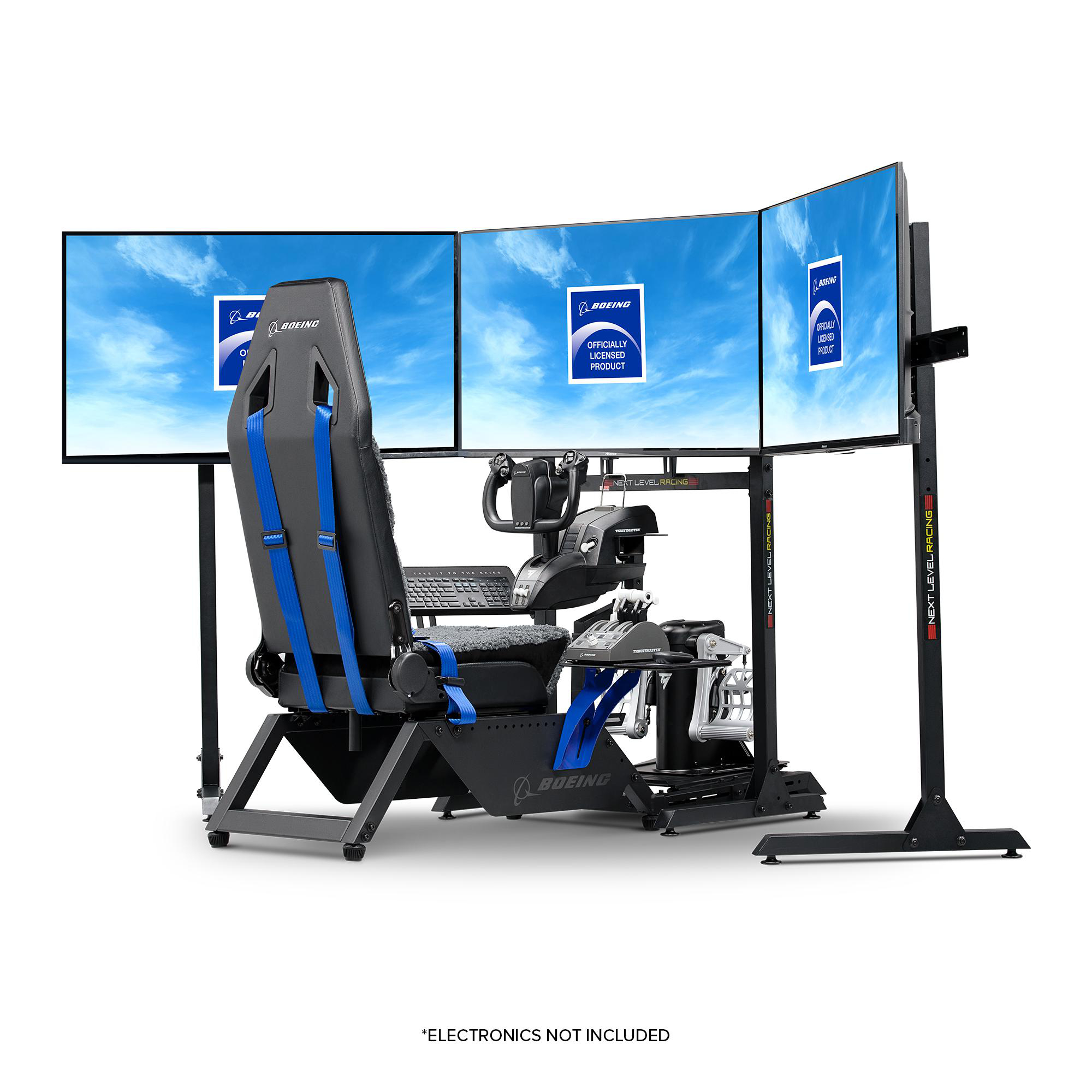 RACING Cockpit, NEXT SIMULATOR BOEING COMMERCIAL EDITION, FLIGHT Mehrfarbig LEVEL