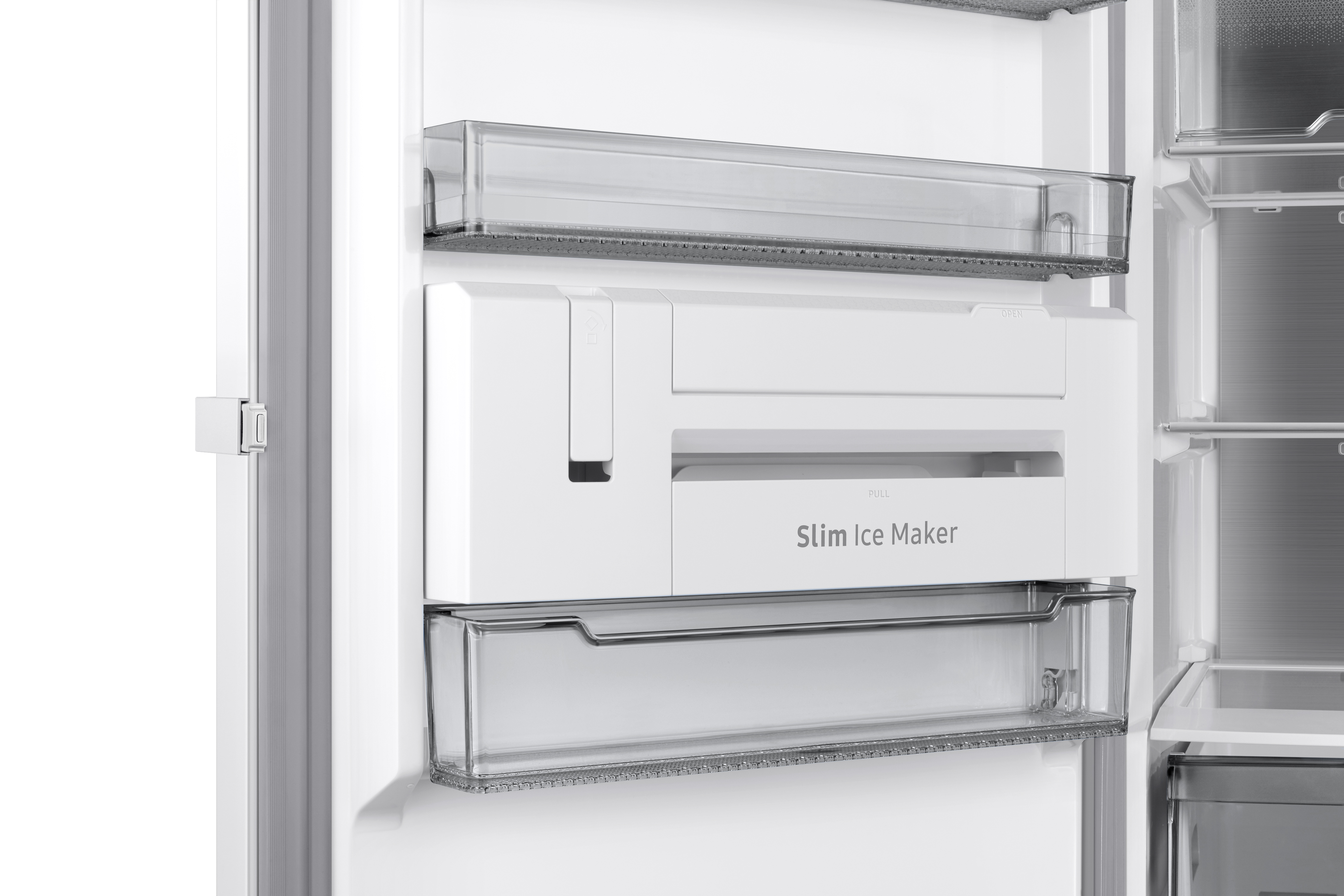 Congelador vertical - Samsung SMART RZ32C7CBEWW/EF, All Around Cooling, 323 l, 186 cm, Metal Cooling, Blanco