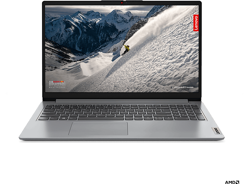 Portátil - Lenovo IdeaPad 1 15ALC7, 15.6" Full-HD, AMD Ryzen™ 5 5500U, 16GB RAM, 512GB SSD, Radeon™ Onboard Graphics, Sin sistema operativo, Gris