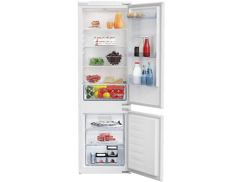 FRIGORIFERO INCASSO BEKO BCSA285K4SN1, dimensioni 54 cm x 177.5 54.5 cm, capacità netta totale 271 litri, Classe E