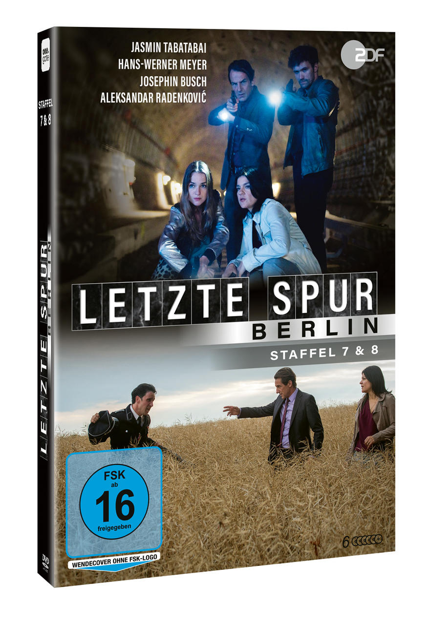 DVD-Cover mit mehreren Personen, der Titel 'Letzte Spur Berlin'.