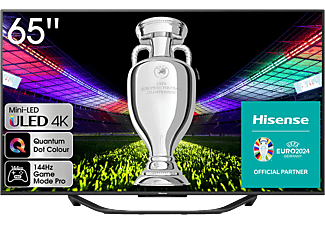 HISENSE 65U7KQ 4K UHD Smart Mini-LED ULED televízió, sötétszürke, 164 cm