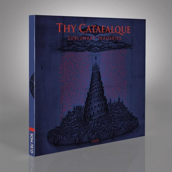 Ein Buchcover mit dunkelblauem Hintergrund und einer Stadtillustration.