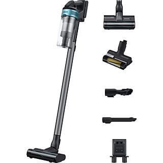 Aspirador escoba - Samsung VS20B75AGR1/WA Jet 75B Pet, Sin cable, 200 AW, Multi Cyclone, 60 min, Black Chrometal & Teal Mint