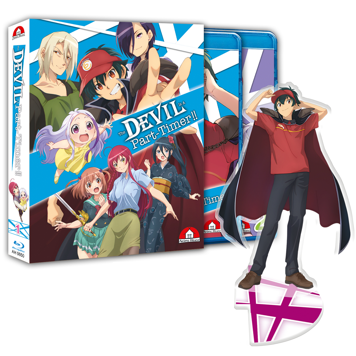 Ein Box-Set mit Charakteren aus einem Anime.