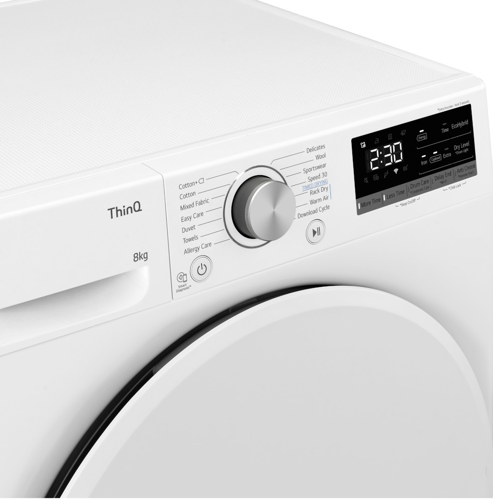 LG Warmtepomp droogkast A++ (RH80V5AV0N)