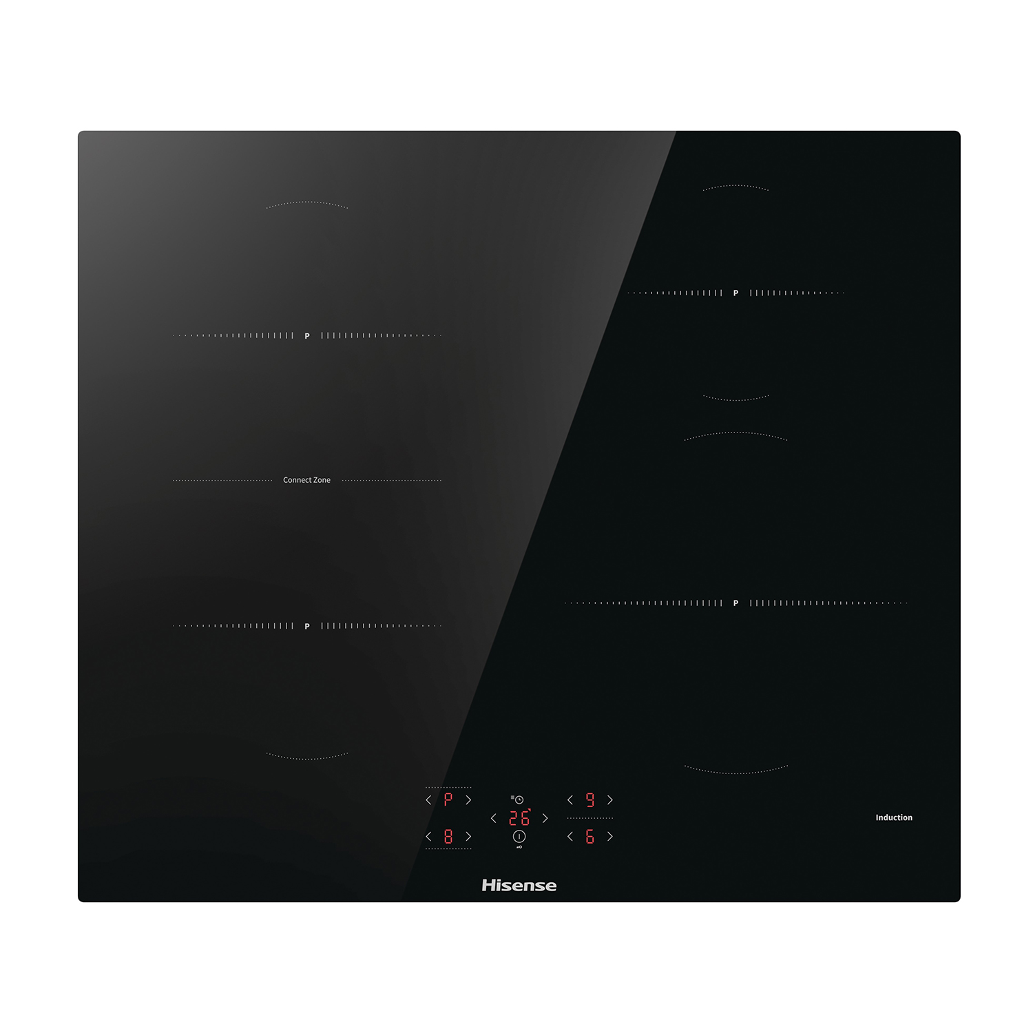 Piano Cottura A Induzione Hisense Hi6421Bsc, 4 zone cottura, 59,5 cm x 52