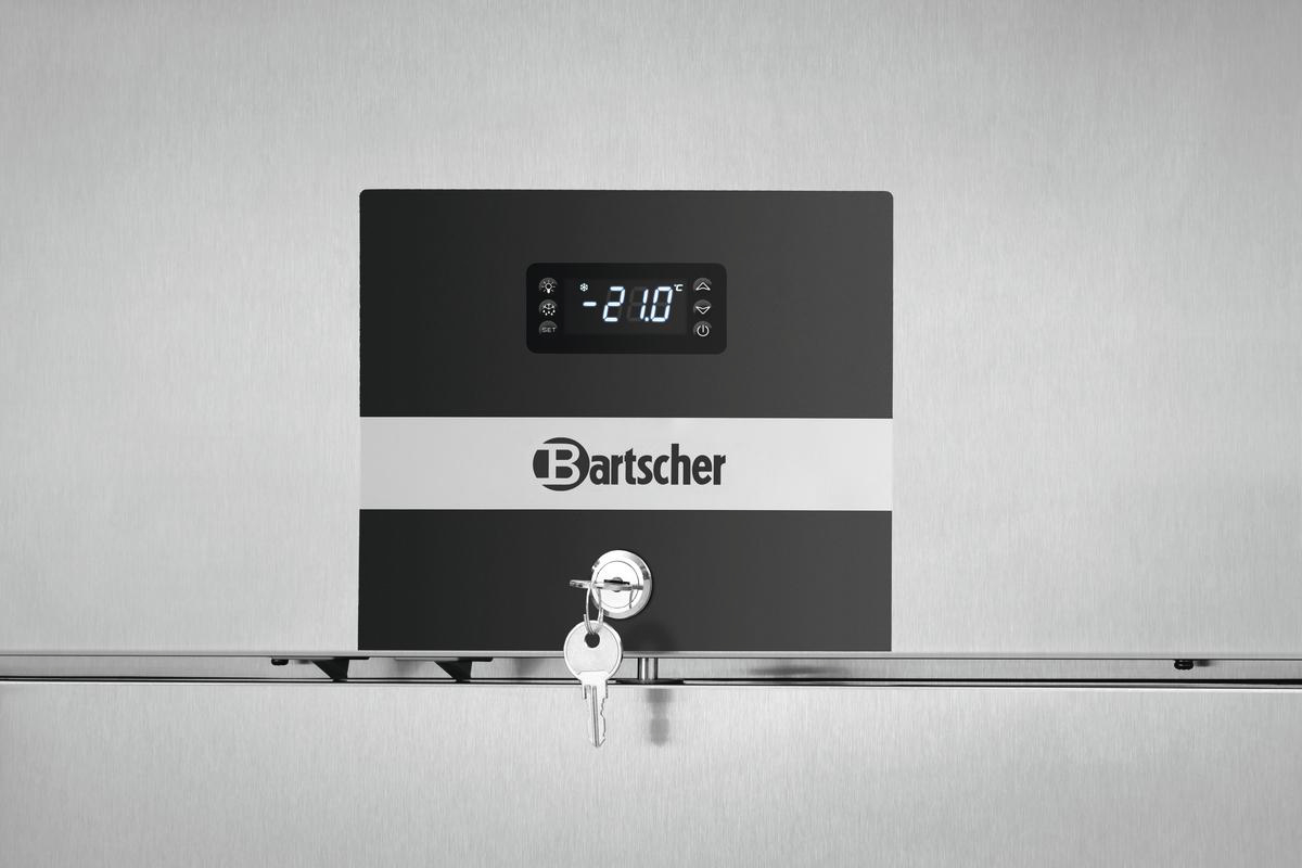 BARTSCHER 700835 235L Gewerblicher Bäckerei-Tiefkühlschrank (700 l, D, 2085 mm hoch}, Silber)
