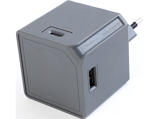 ALLOCACOC USBcube Original 2x USB-A&C - Chargeur USB (Gris)