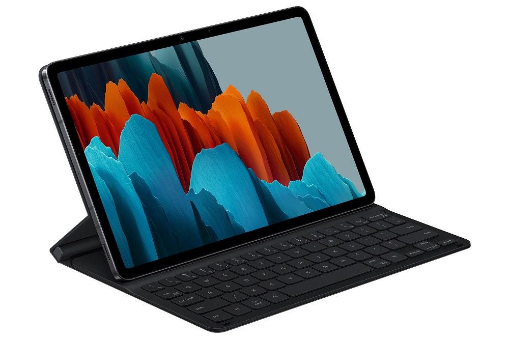 SAMSUNG Galaby Tab S7 / S8 Türkçe Klavyeli Tablet Kılıfı Siyah