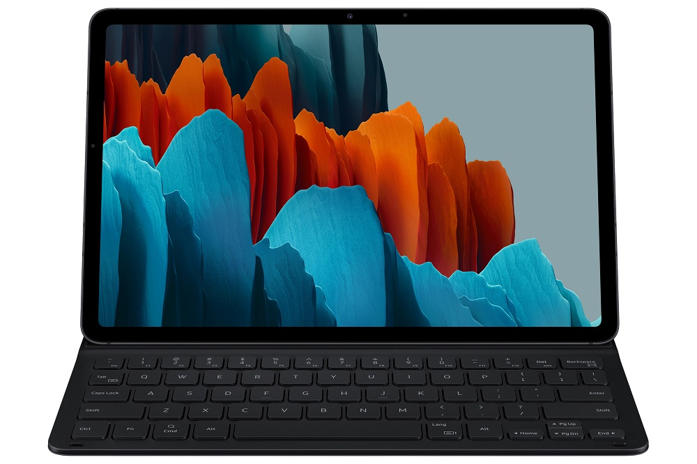 SAMSUNG Galaby Tab S7 / S8 Türkçe Klavyeli Tablet Kılıfı Siyah