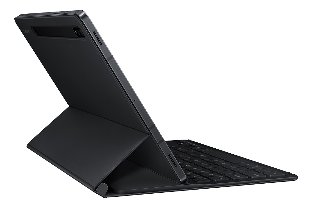 SAMSUNG Galaby Tab S7 / S8 Türkçe Klavyeli Tablet Kılıfı Siyah