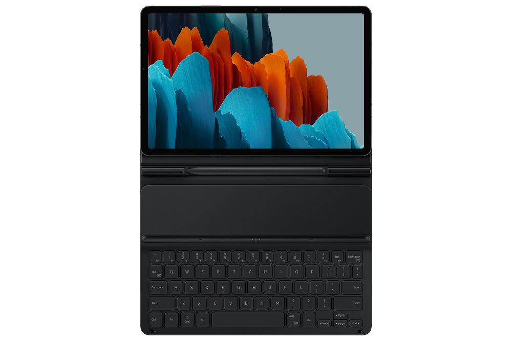SAMSUNG Galaby Tab S7 / S8 Türkçe Klavyeli Tablet Kılıfı Siyah