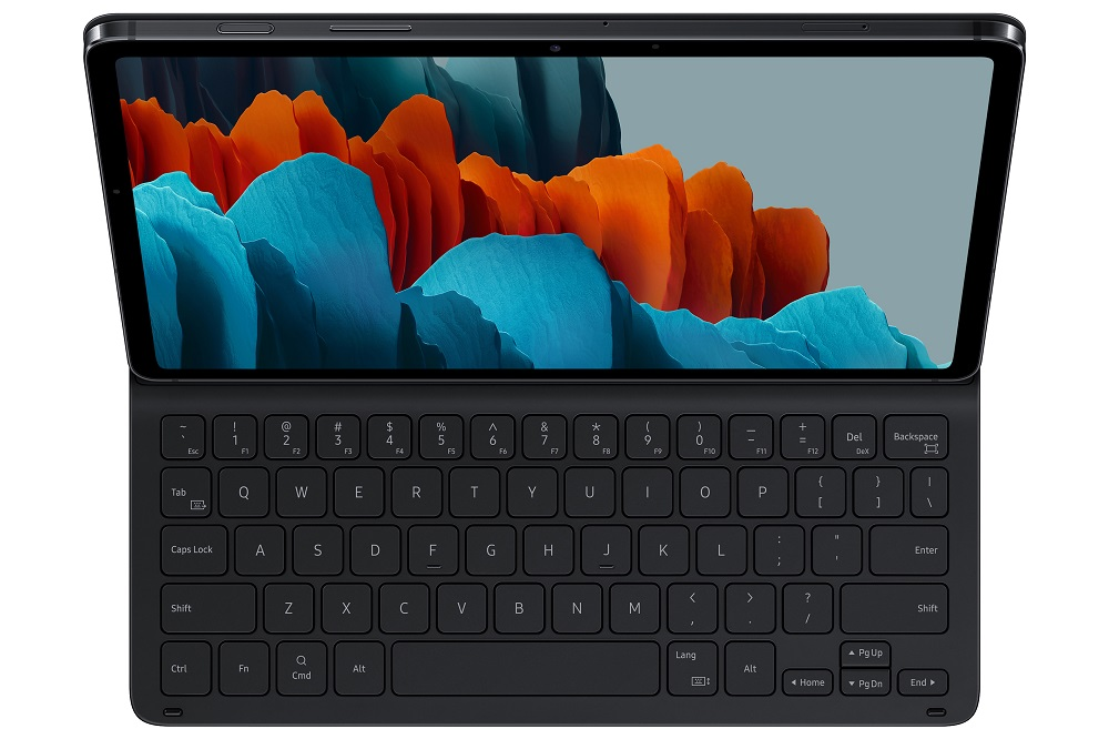 SAMSUNG Galaby Tab S7 / S8 Türkçe Klavyeli Tablet Kılıfı Siyah