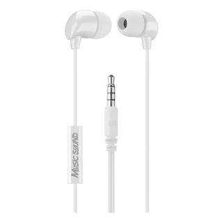 MUSIC SOUND Voice - Casques (In-ear, Blanc)