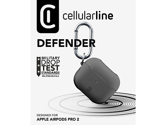 CELLULARLINE Defender - Housse de protection (Noir)