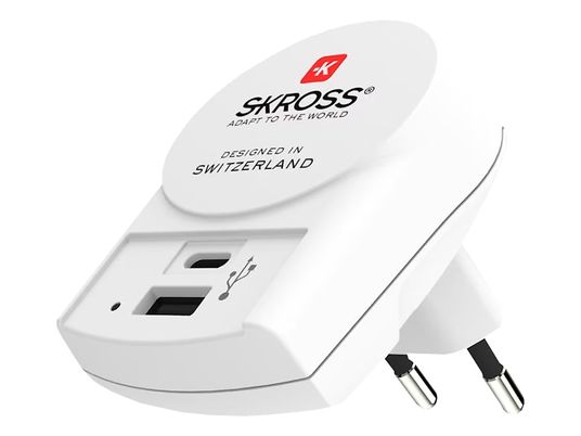 SKROSS 1.302423 - Caricatore USB da parete (Bianco)