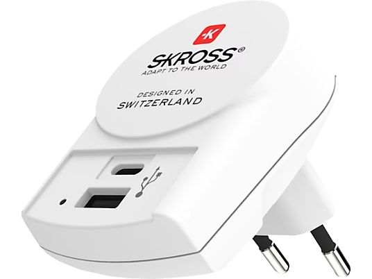 SKROSS 1.302423 - USB-Wandladegerät (Weiss)