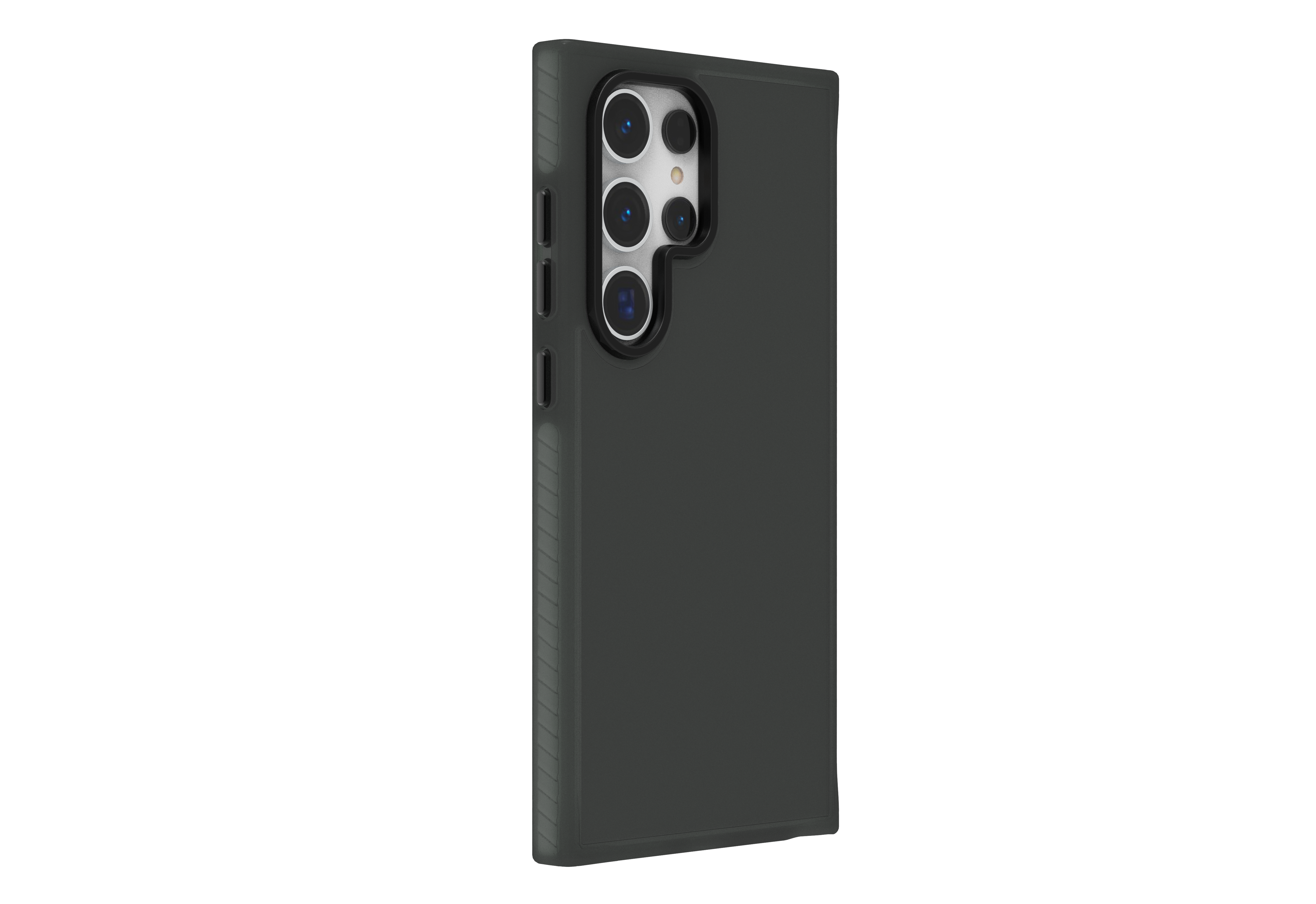 Ein Smartphone mit einer Schutzhülle darum.