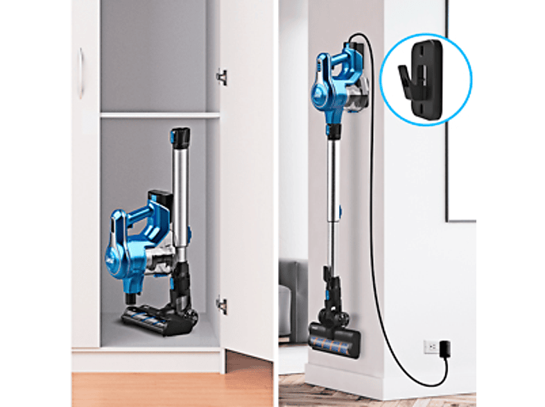 INSE S63 Cordless Vacuum Cleaner Şarjlı Dikey Süpürge Mavi_2