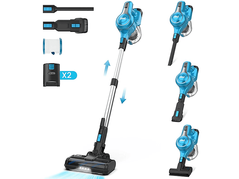 INSE S63 Cordless Vacuum Cleaner Şarjlı Dikey Süpürge Mavi_9