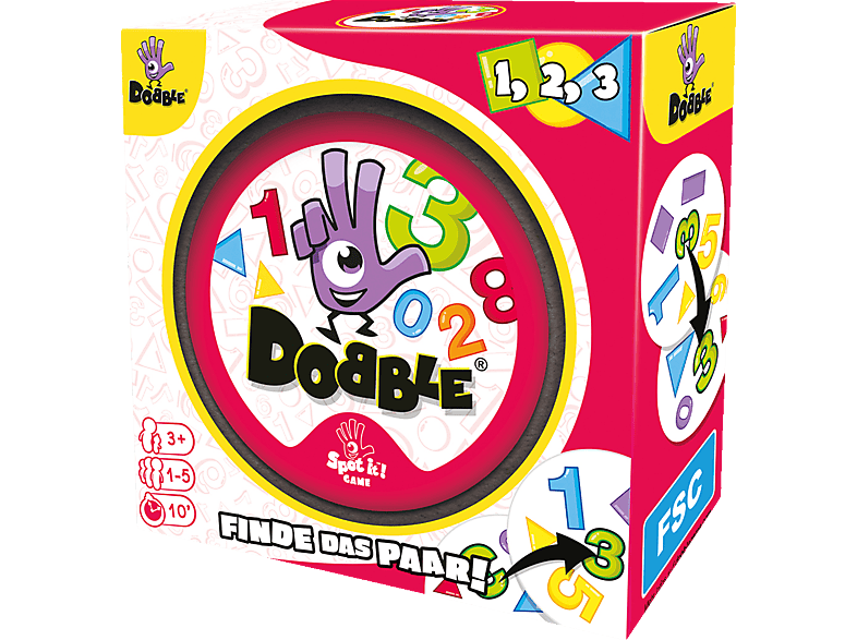 Kinderspiel ZYGOMATIC Dobble 1,2,3 Mehrfarbig