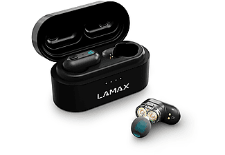 LAMAX Duals1 TWS vezeték nélküli fülhallgató mikrofonnal, fekete (LMXDU1)