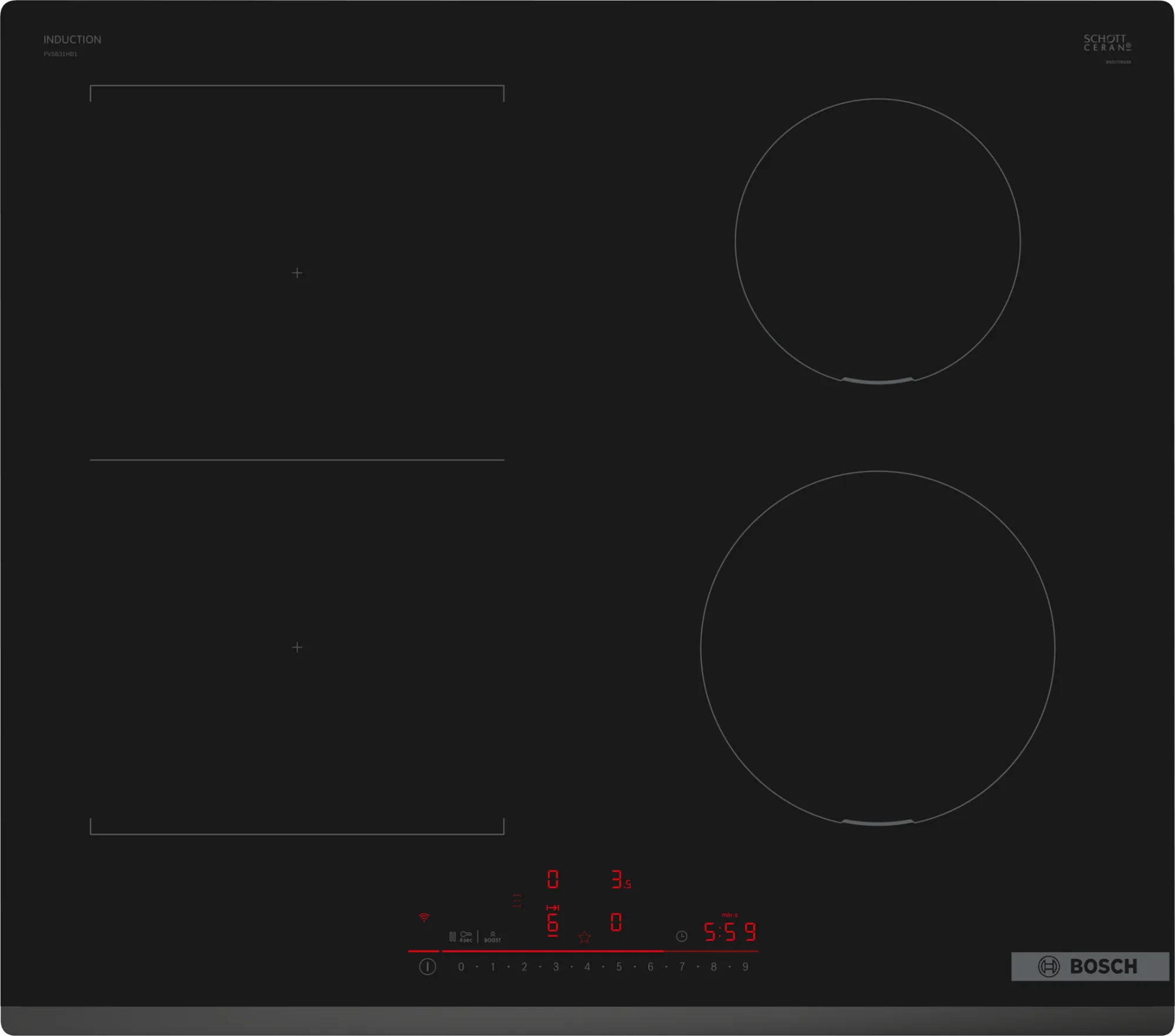 BOSCH PVS631HB1E Beépíthető indukciós főzőlap